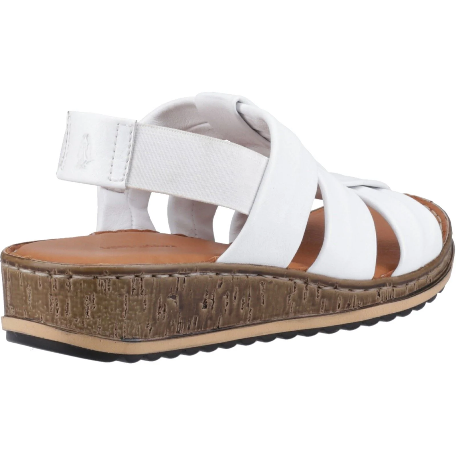 Hush Puppies Eden Gladiator Leather Women's White Sandals - Image 2