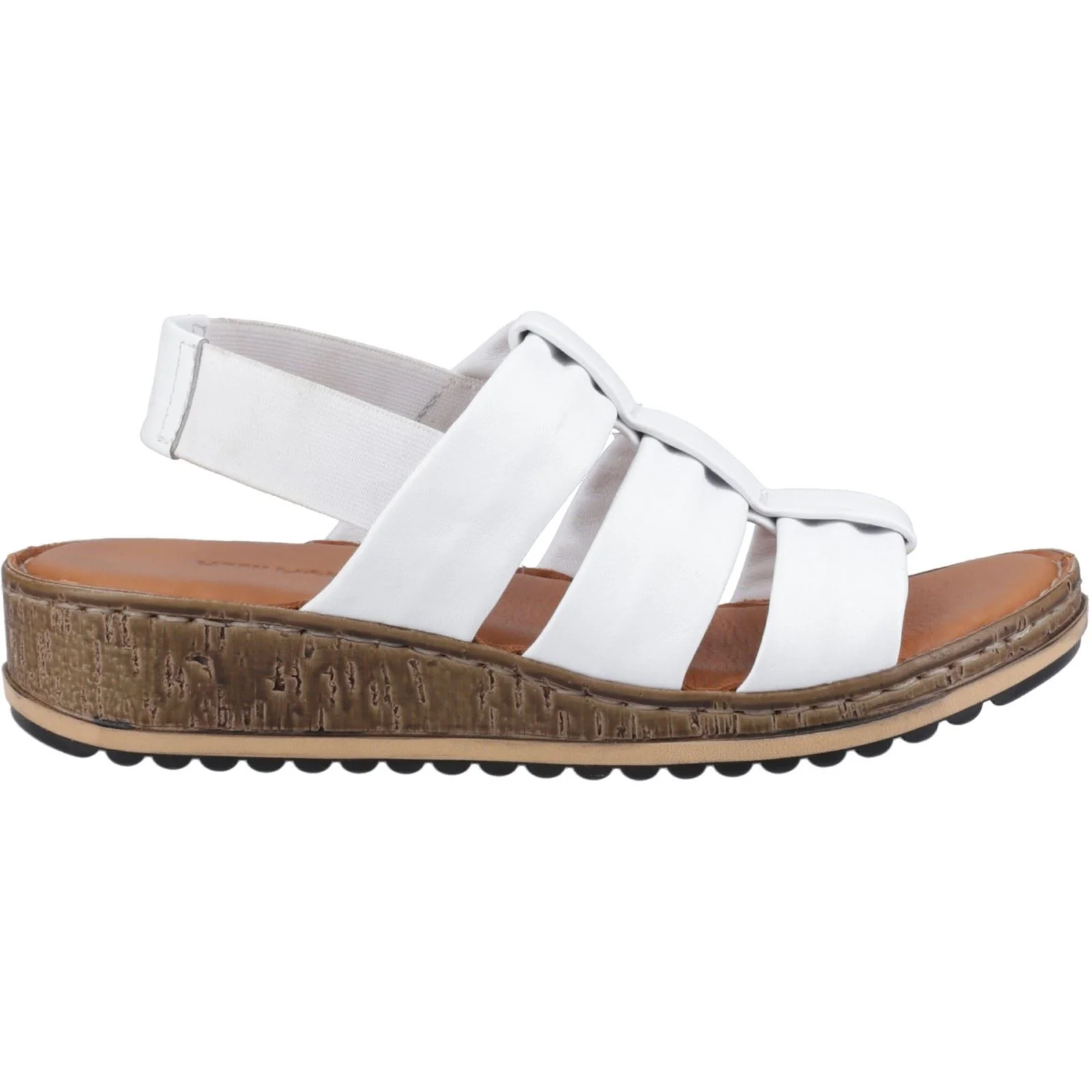 Hush Puppies Eden Gladiator Leather Women's White Sandals - Image 5