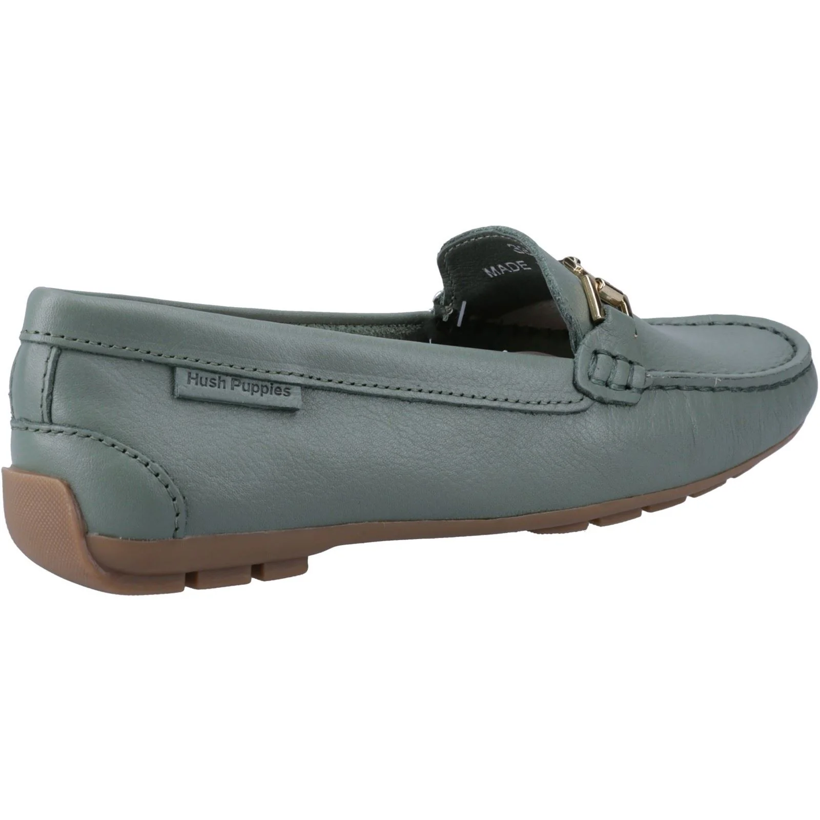 Hush Puppies Eleanor Leather Women's Sage Loafers - Image 2