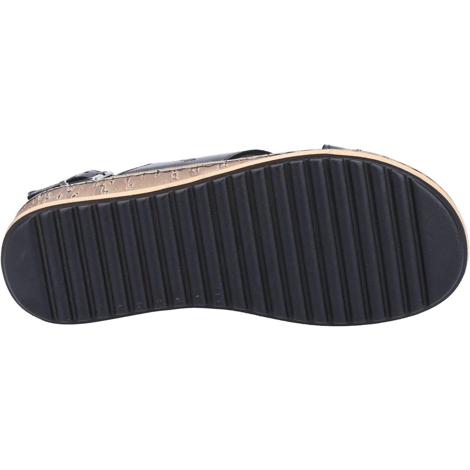 Hush Puppies Elena Leather Women's Black Wedges - Image 3