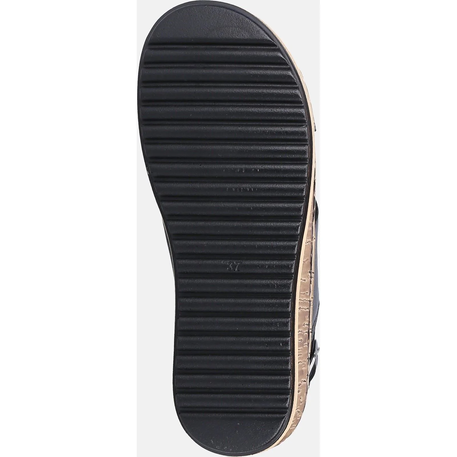 Hush Puppies Elena Leather Women's Black Wedges - Image 9