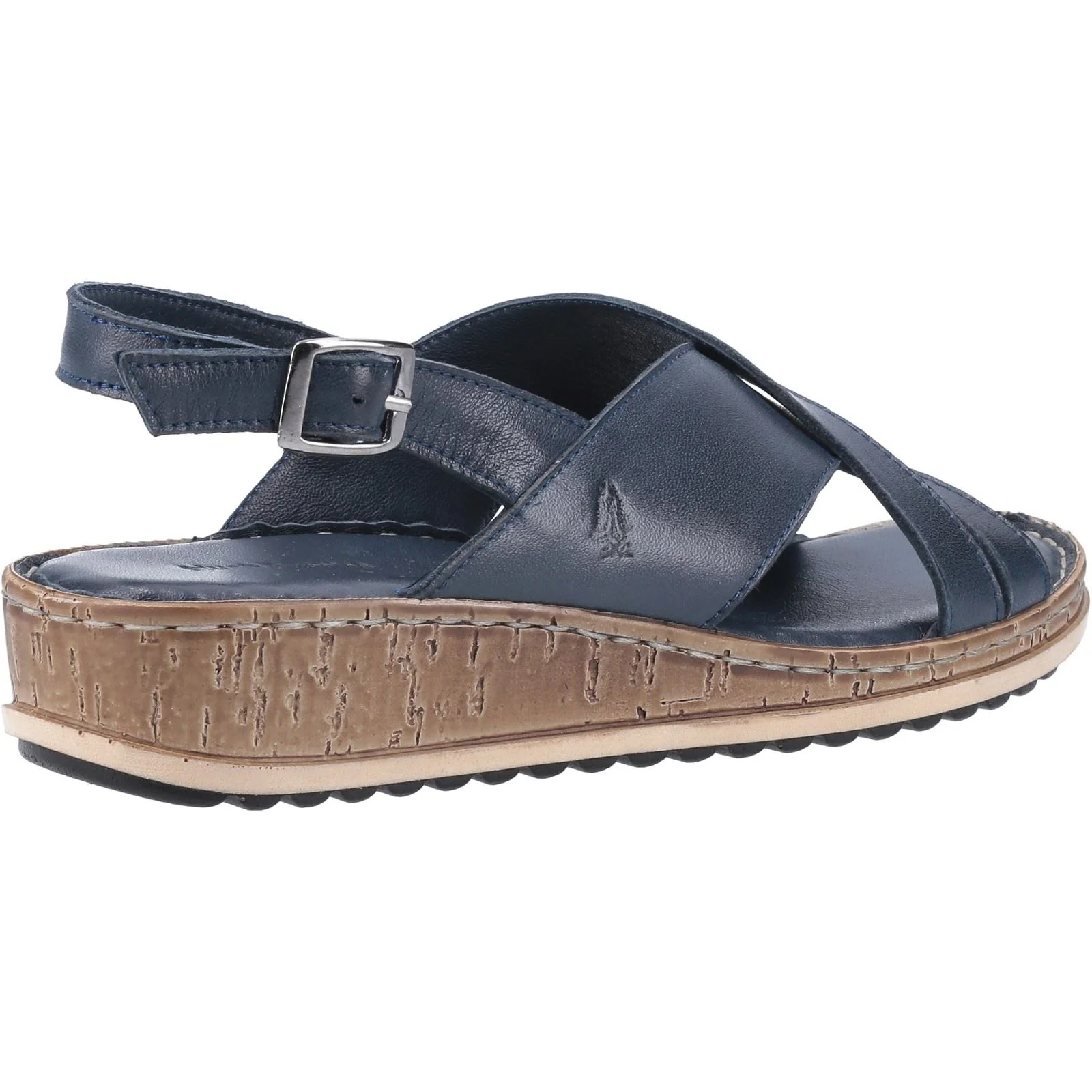 Hush Puppies Elena Leather Women's Navy Wedges - Image 2