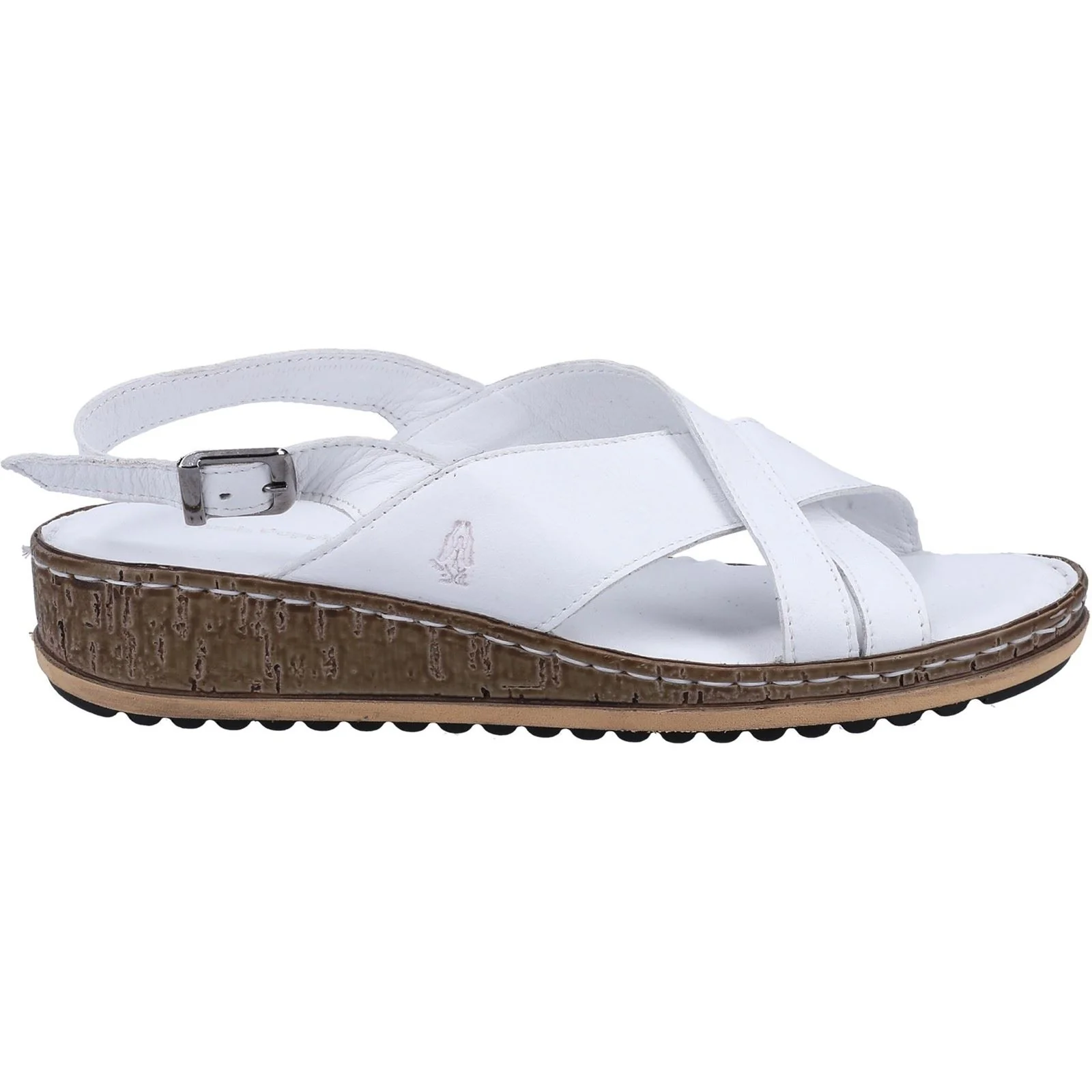 Hush Puppies Elena Leather Women's White Wedges - Image 4