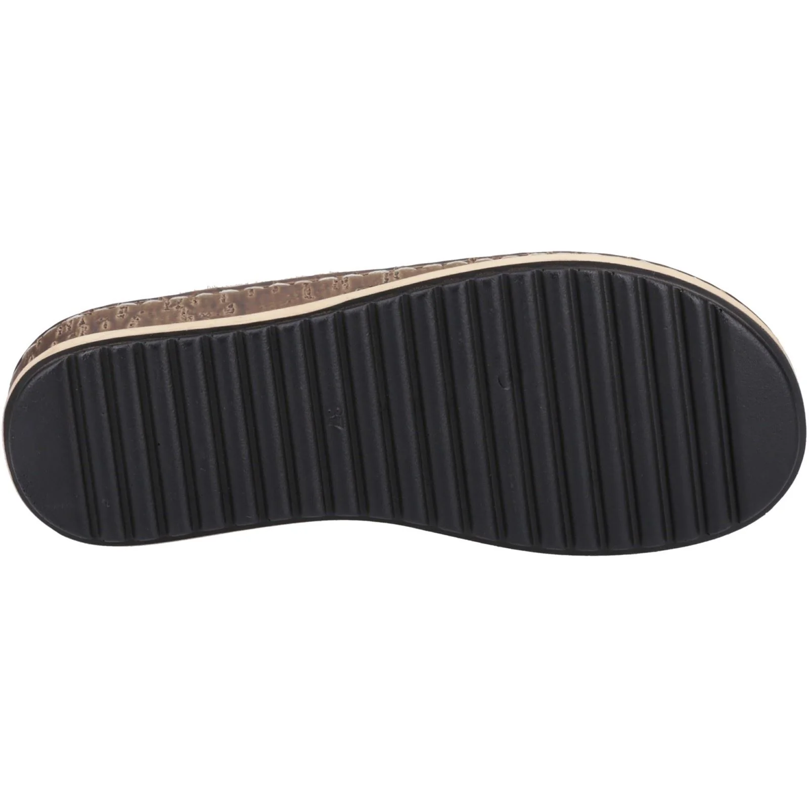 Hush Puppies Elissa Toepost Suede Women's Gold Sandals - Image 3
