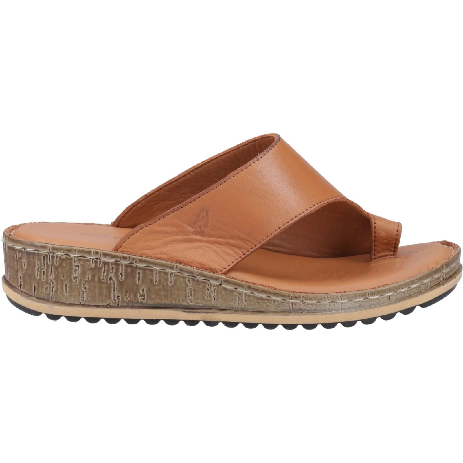 Hush Puppies Elissa Toepost Suede Women's Tan Sandals - Image 5