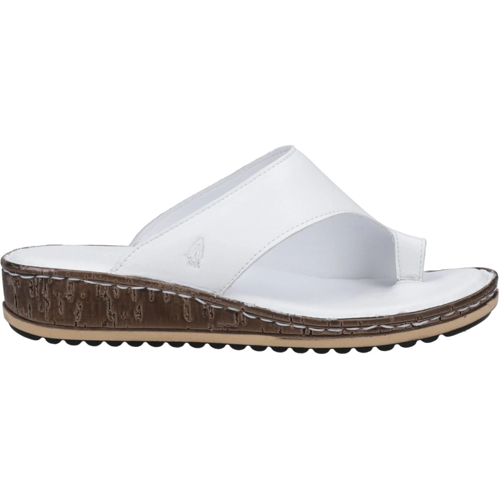 Hush Puppies Elissa Toepost Suede Women's White Sandals - Image 5
