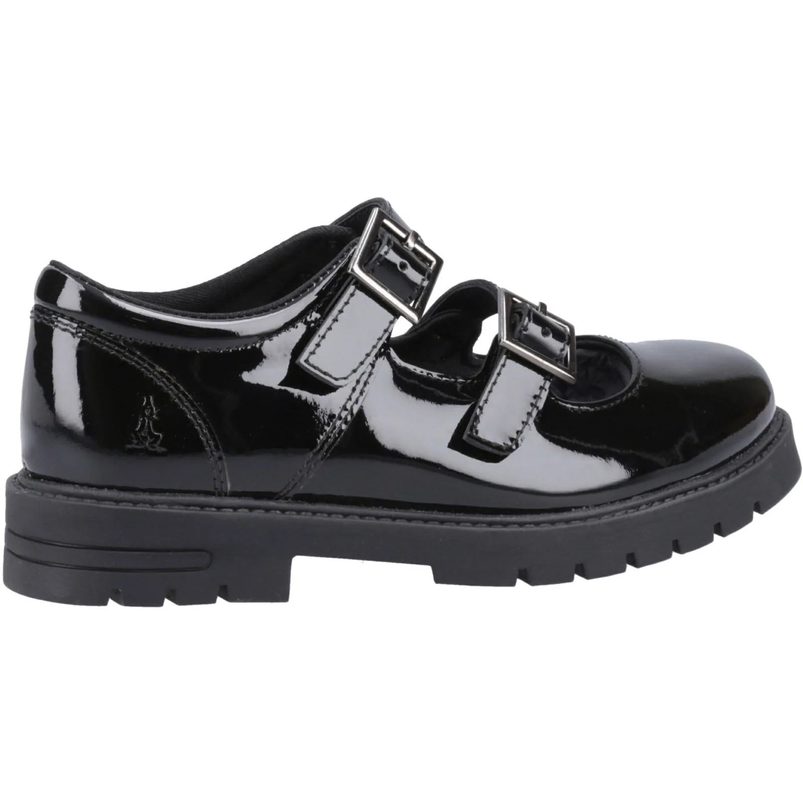 Hush Puppies Ella Patent Leather Junior Black Shoes - Image 2