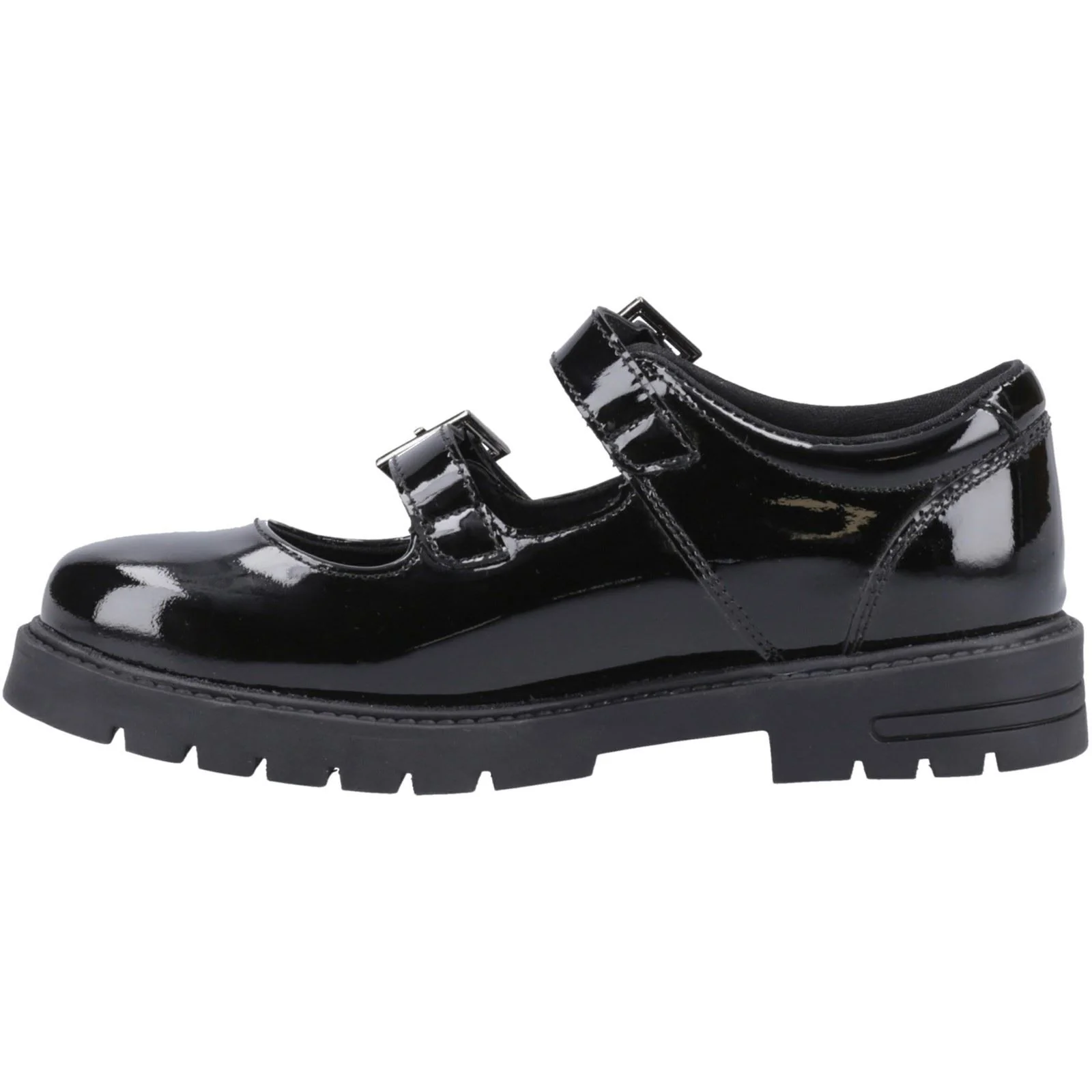 Hush Puppies Ella Patent Leather Youth Black Shoes - Image 4