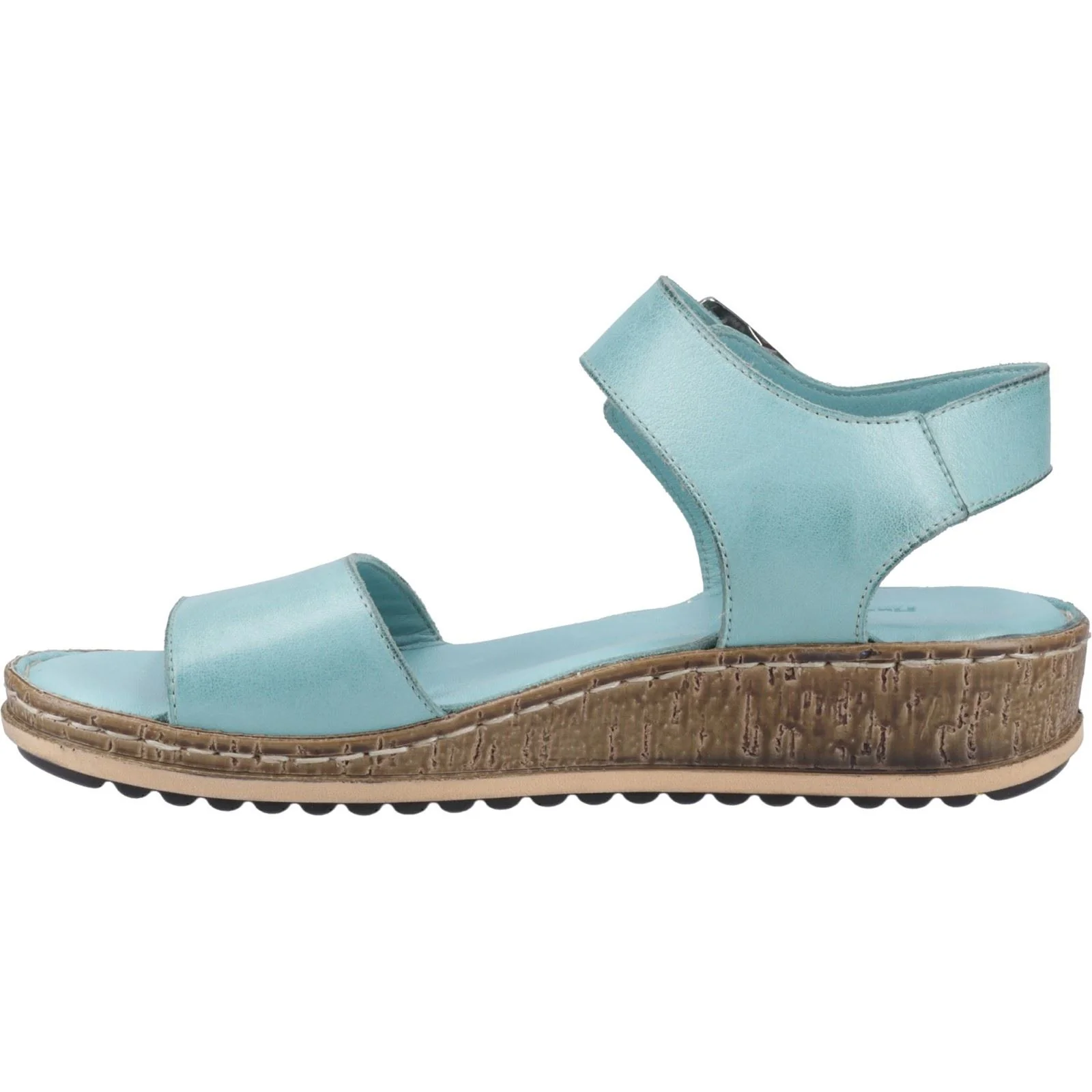 Hush Puppies Ellie Leather Women's Aqua Sandals - Image 4