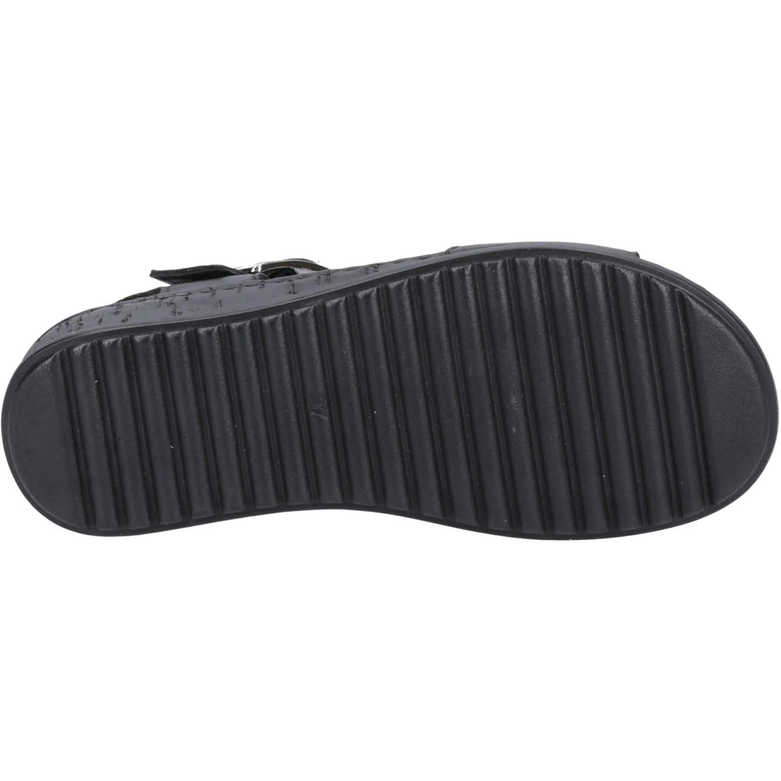 Hush Puppies Ellie Leather Women's Black/Black Sandals - Image 3