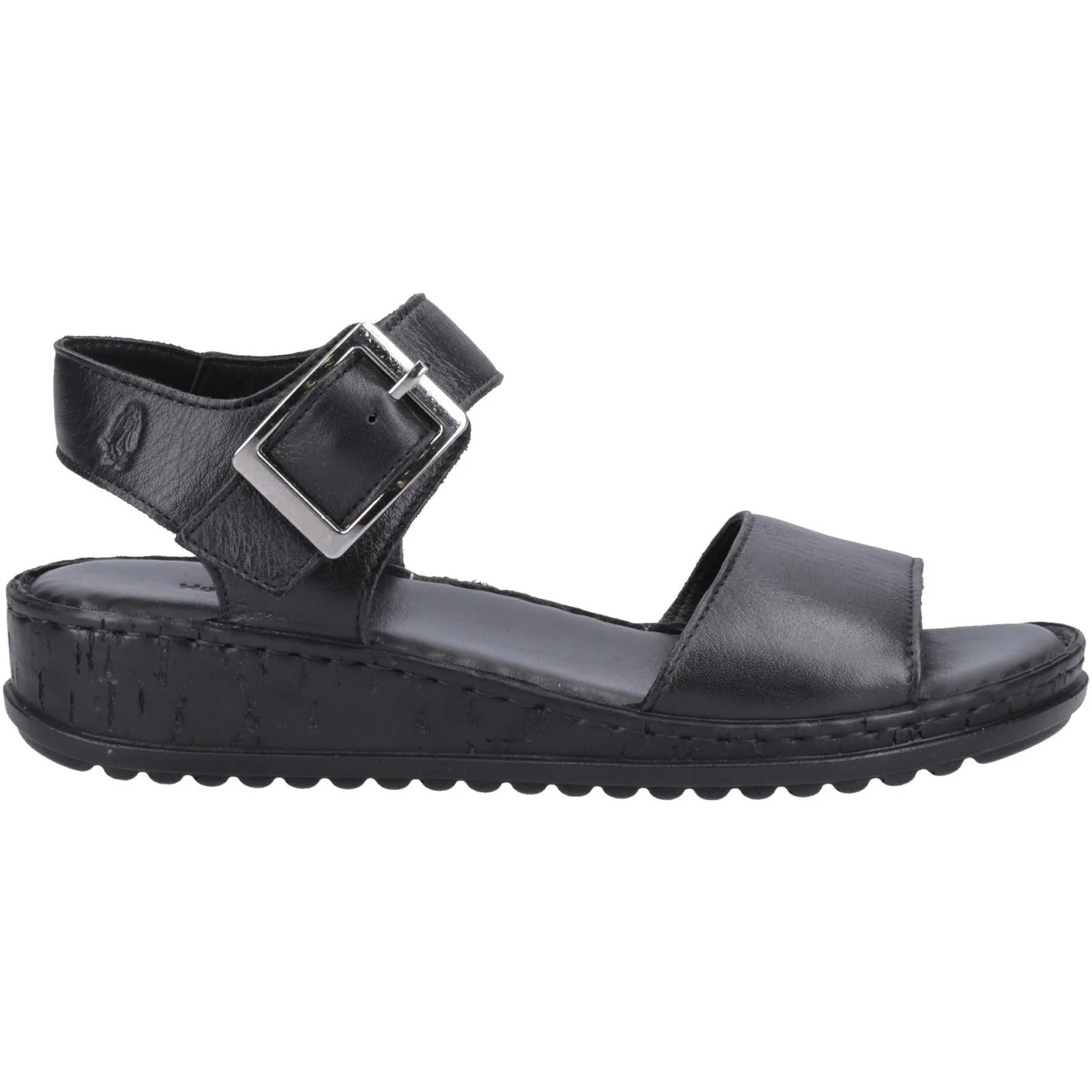 Hush Puppies Ellie Leather Women's Black/Black Sandals - Image 4