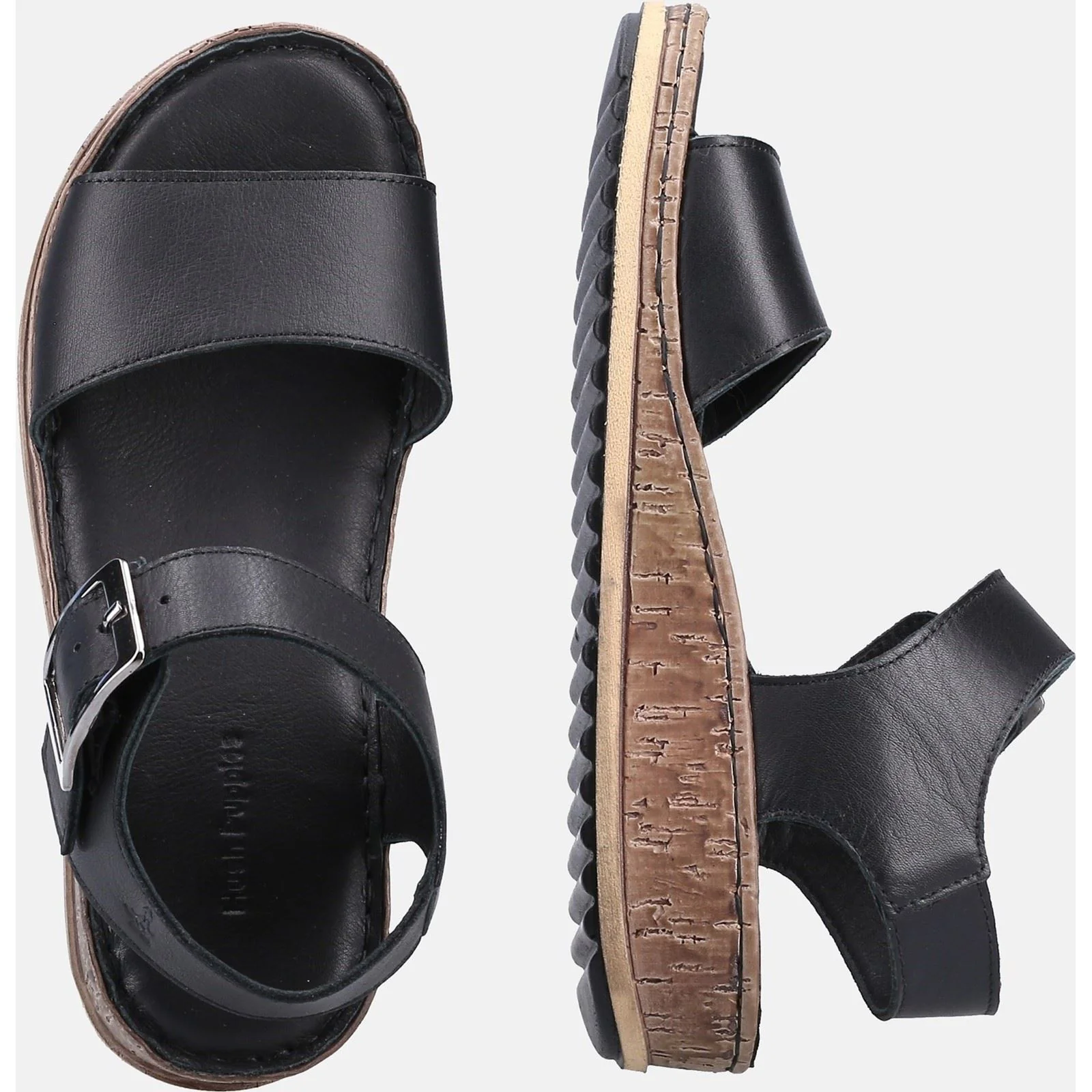 Hush Puppies Ellie Leather Women's Black Sandals - Image 6