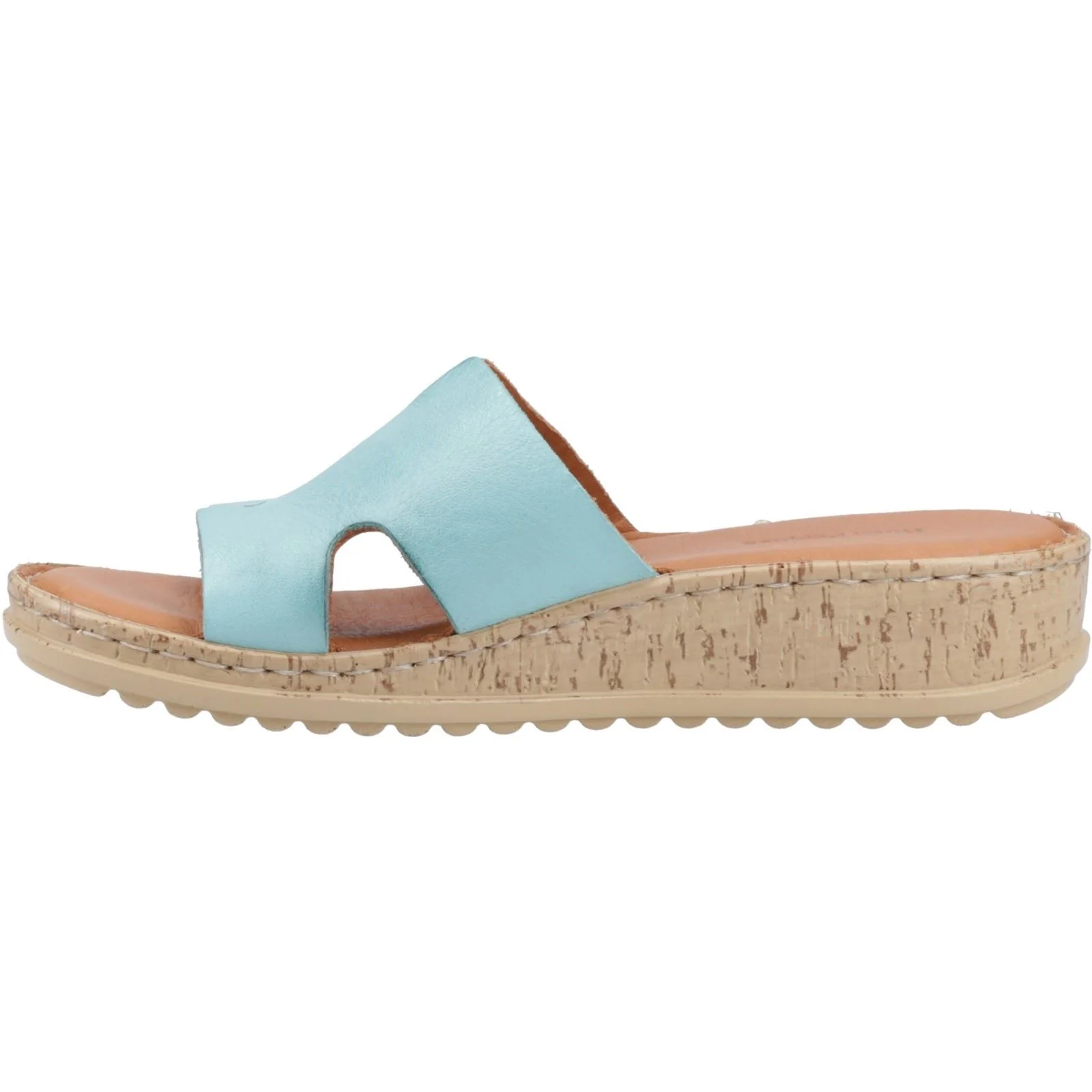 Hush Puppies Eloise Leather Women's Aqua Sandals - Image 4
