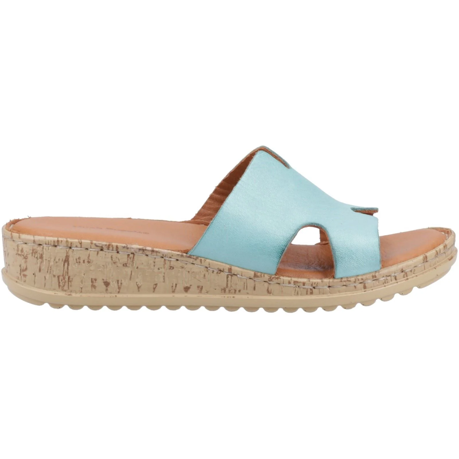 Hush Puppies Eloise Leather Women's Aqua Sandals - Image 5
