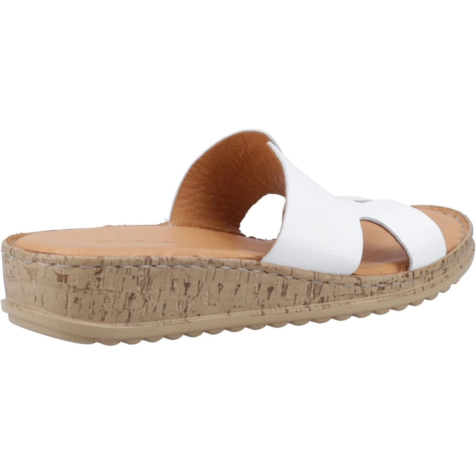 Hush Puppies Eloise Leather Women's White Sandals - Image 2