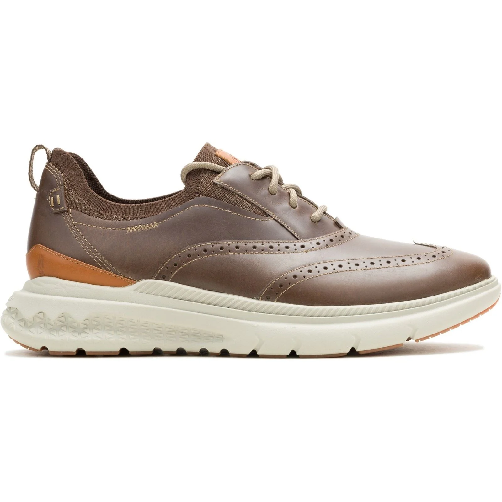 Hush Puppies Excel Leather Men's Fossil Lace-Up Shoes - Image 6