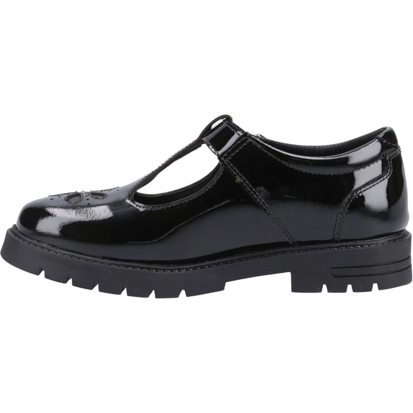 Hush Puppies Fiona Patent Leather Youth Black Shoes - Image 4