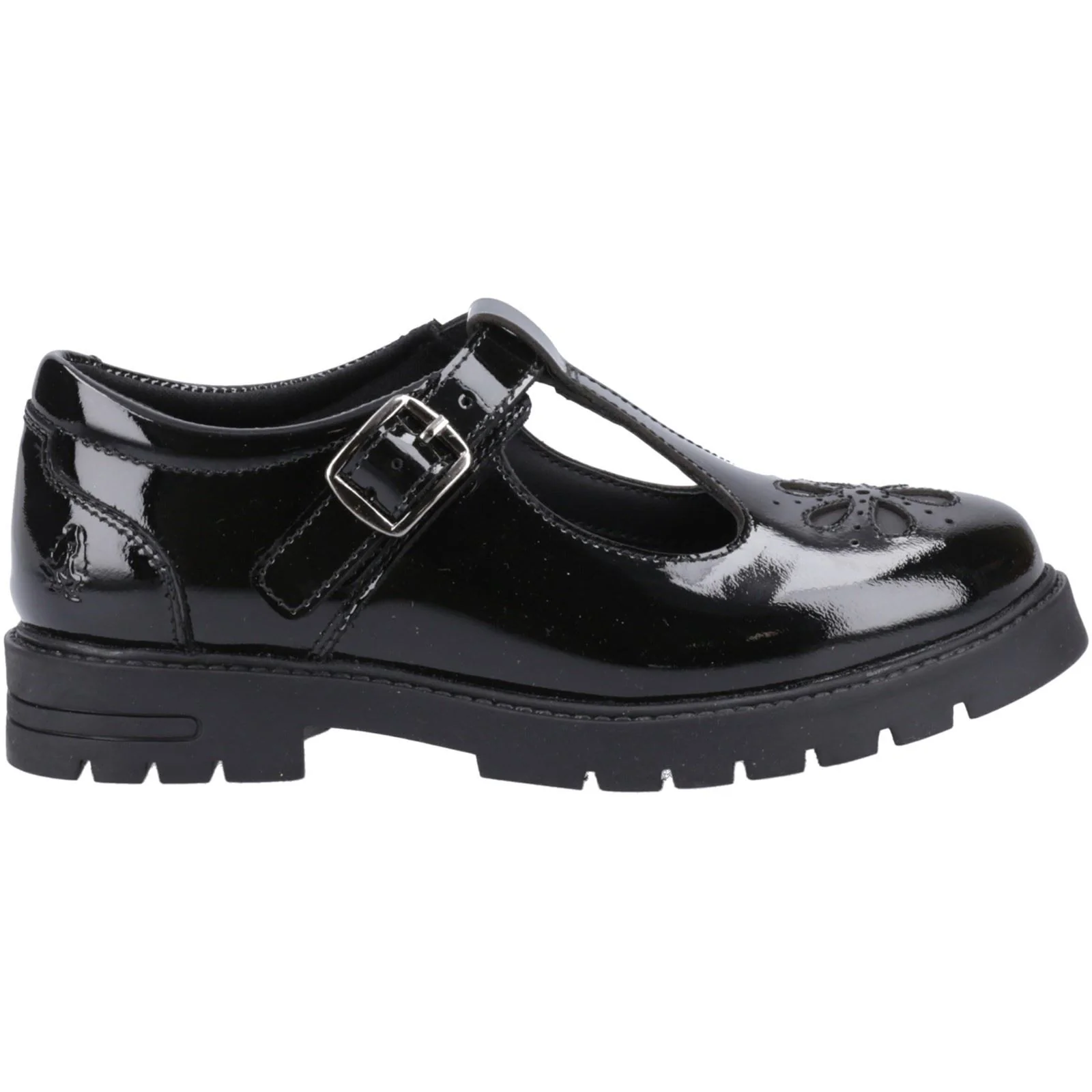 Hush Puppies Fiona Patent Leather Youth Black Shoes - Image 5