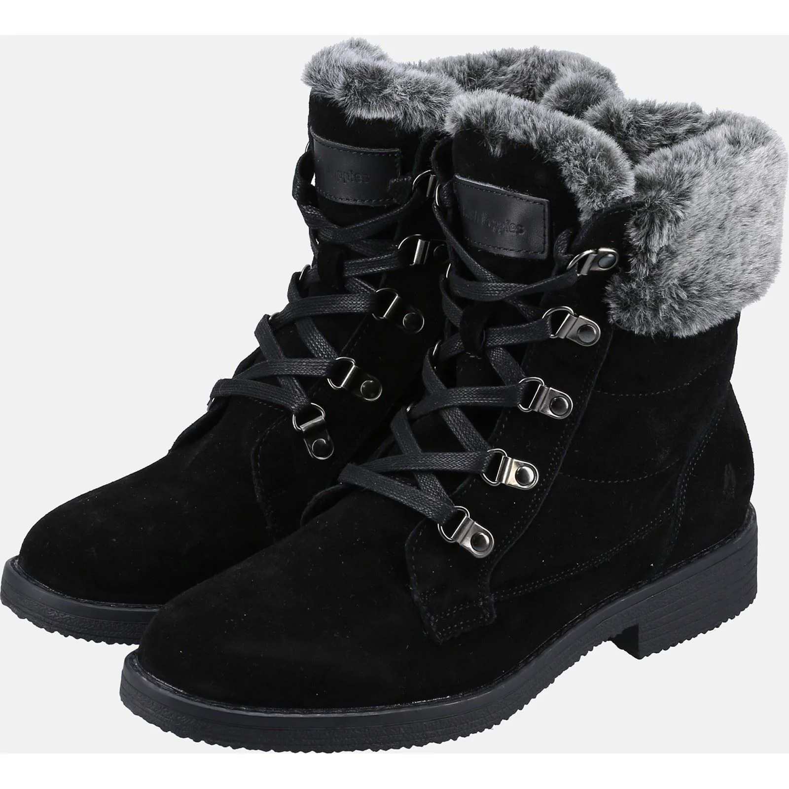 Hush Puppies Women's Florence Mid Boot in Black - Image 9
