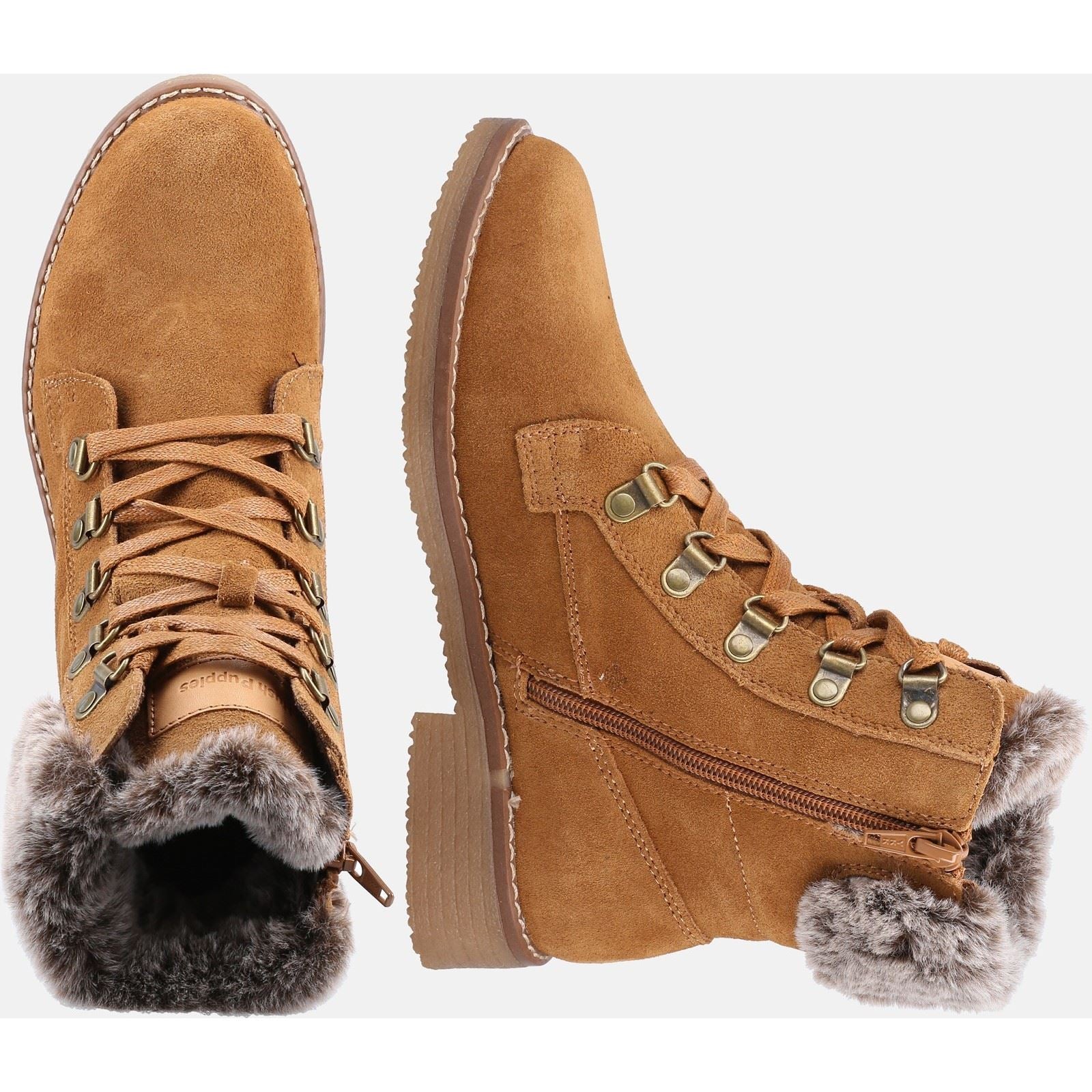 Hush Puppies Women's Florence Mid Boot in Tan - Image 8