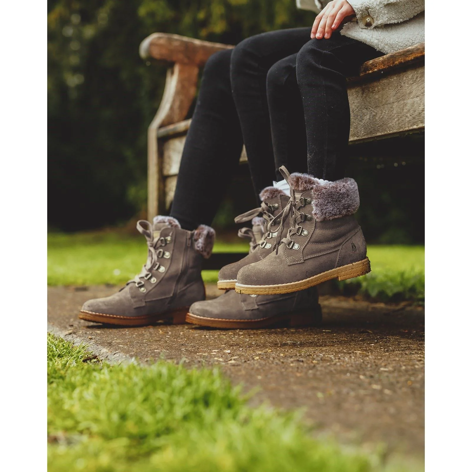 Hush Puppies Women's Florence Mid Boot in Taupe - Image 5