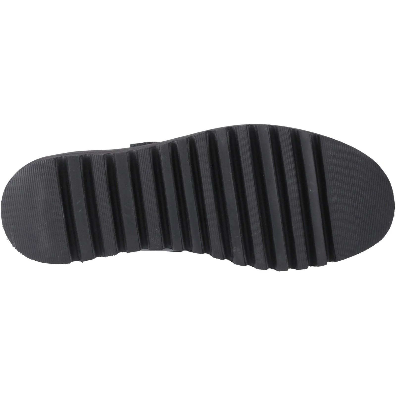 Hush Puppies Florrie T-Bar Leather Youth Black Shoes - Image 3