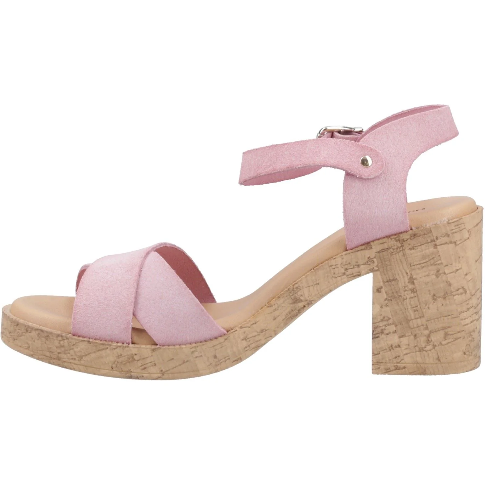 Hush Puppies Georgia Cork Leather Women's Blush Sandals - Image 4