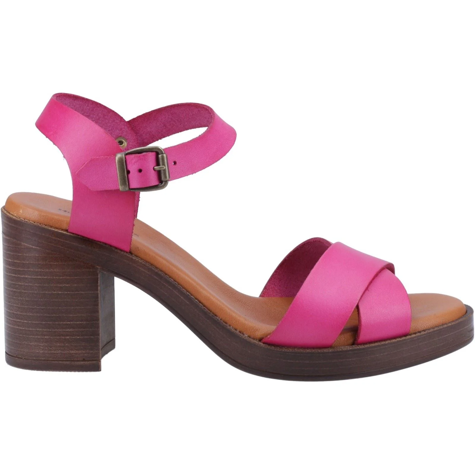 Hush Puppies Georgia Leather Women's Pink Sandals - Image 4