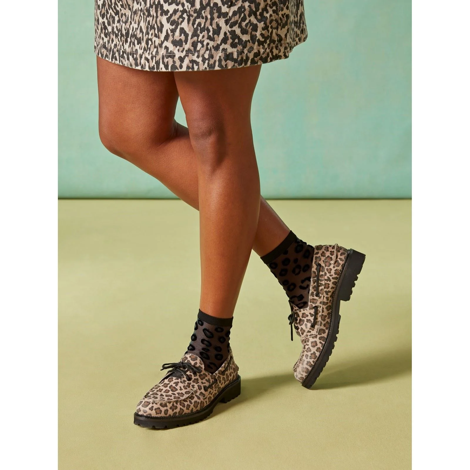 Hush Puppies Geri Suede Women's Leopard Loafers - Image 6