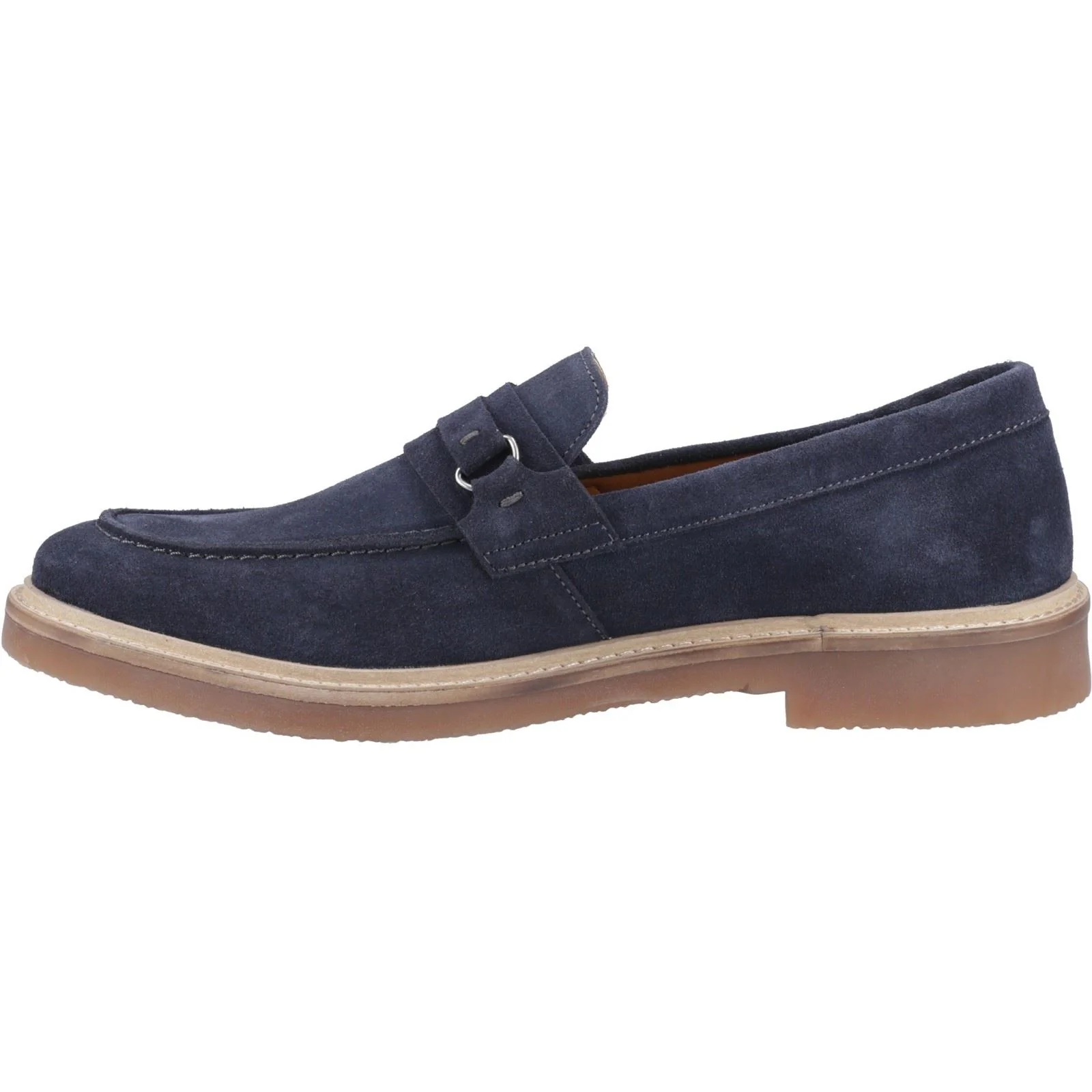 Hush Puppies Gryffin Leather Men's Navy Loafers - Image 4