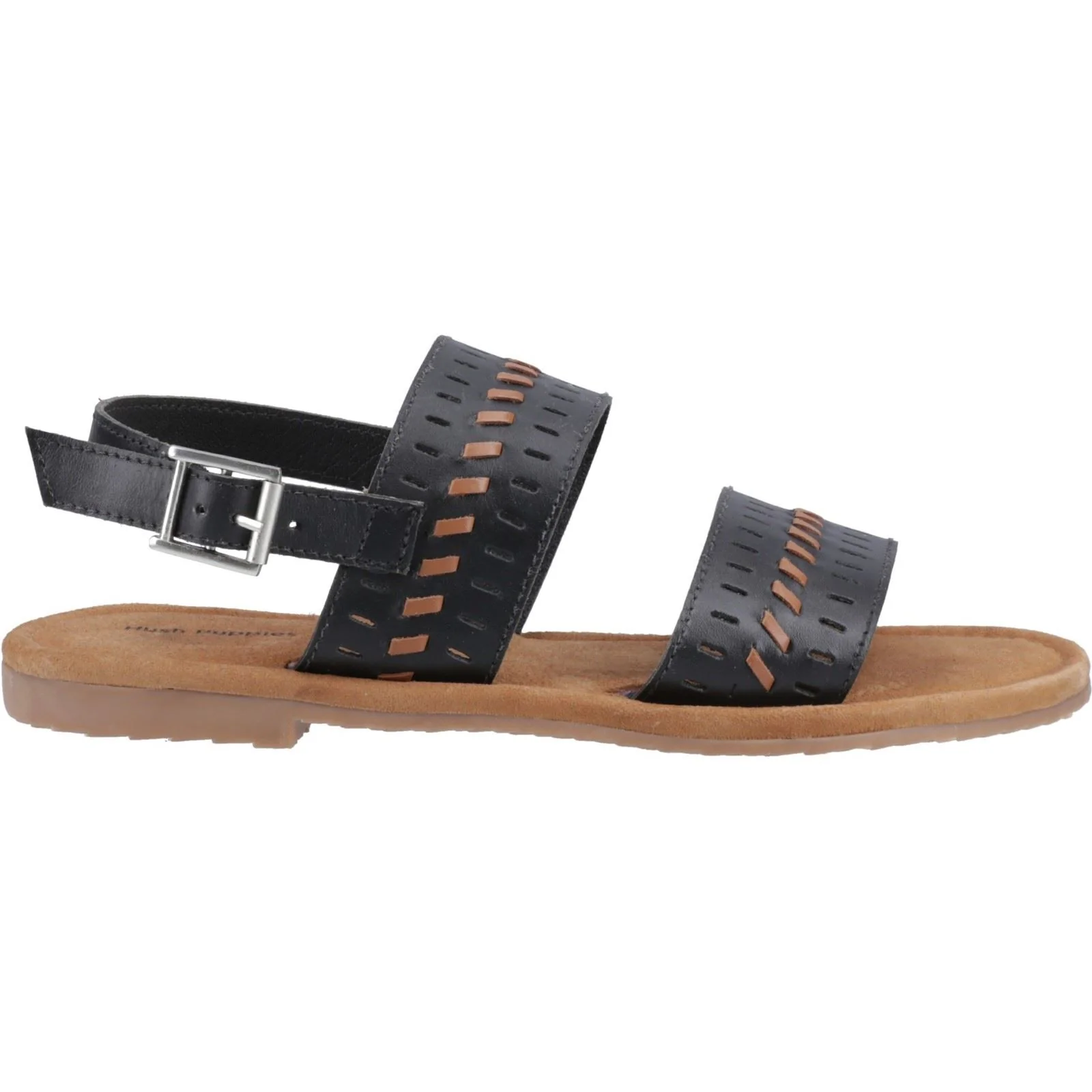 Hush Puppies Hadley Leather Women's Black Sandals - Image 5
