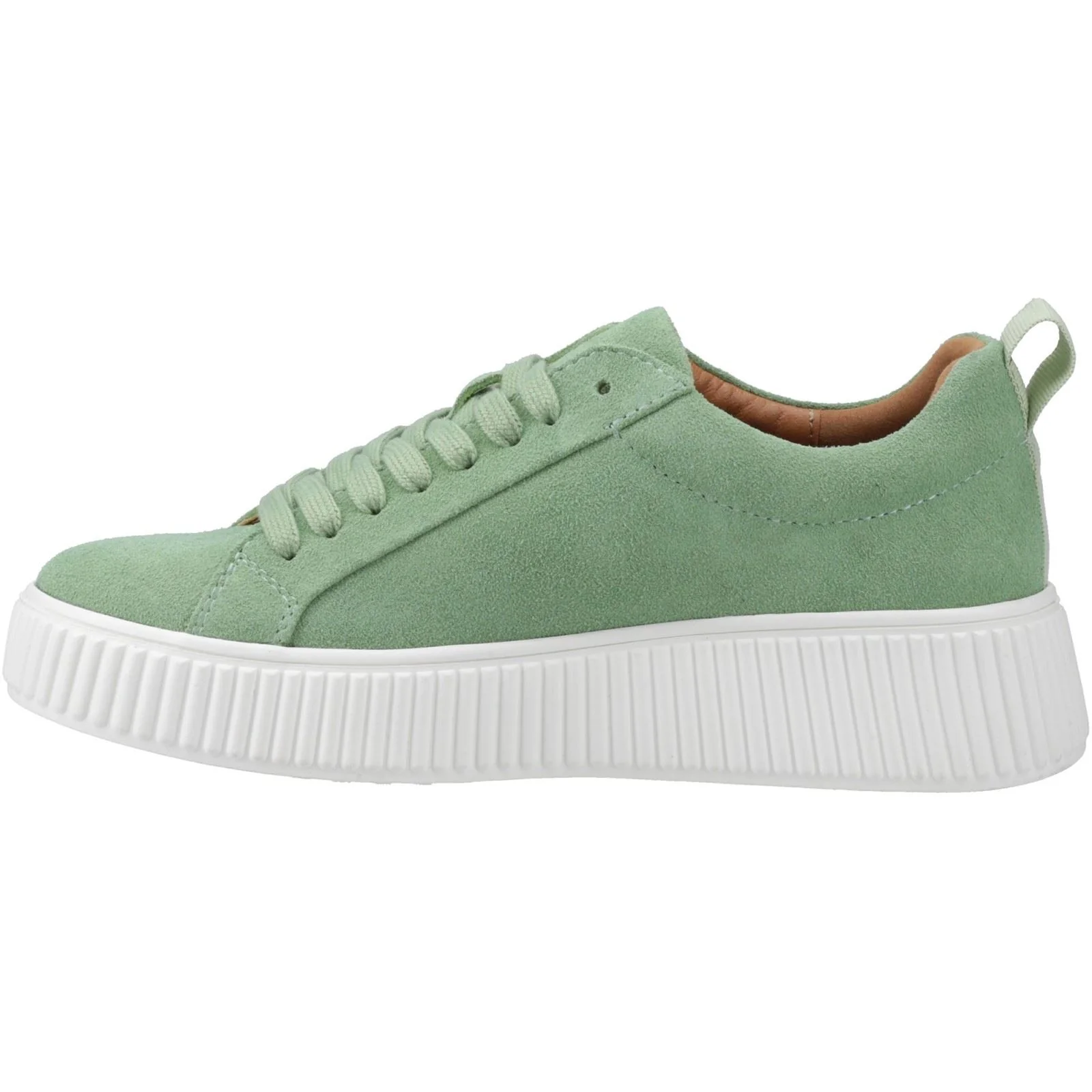 Hush Puppies Harlow Suede Suede Women's Green Trainers - Image 4