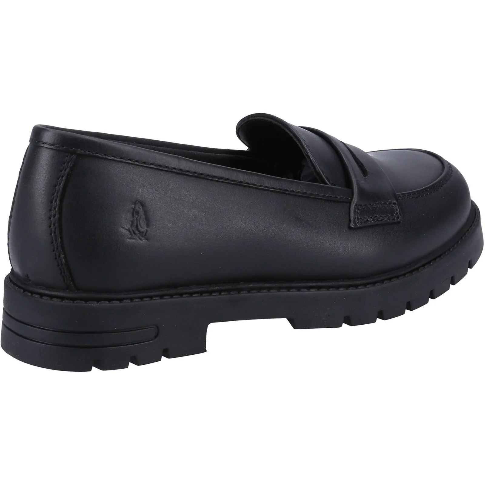 Hush Puppies Hazel Loafer Leather Youth Black Loafers - Image 2
