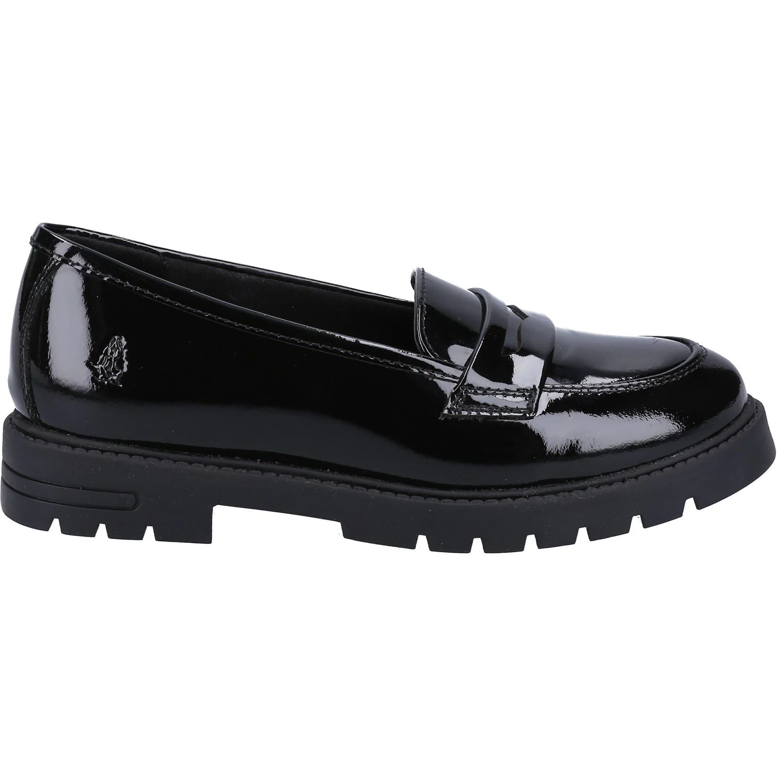Hush Puppies Hazel Patent Leather Youth Black Loafers - Image 4