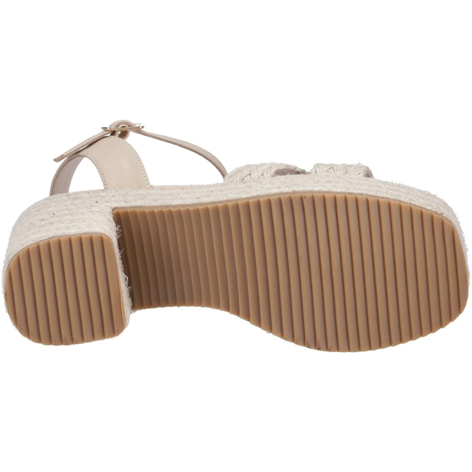Hush Puppies Jamelia Espadrille Heel Textile Women's Nude Sandals - Image 3