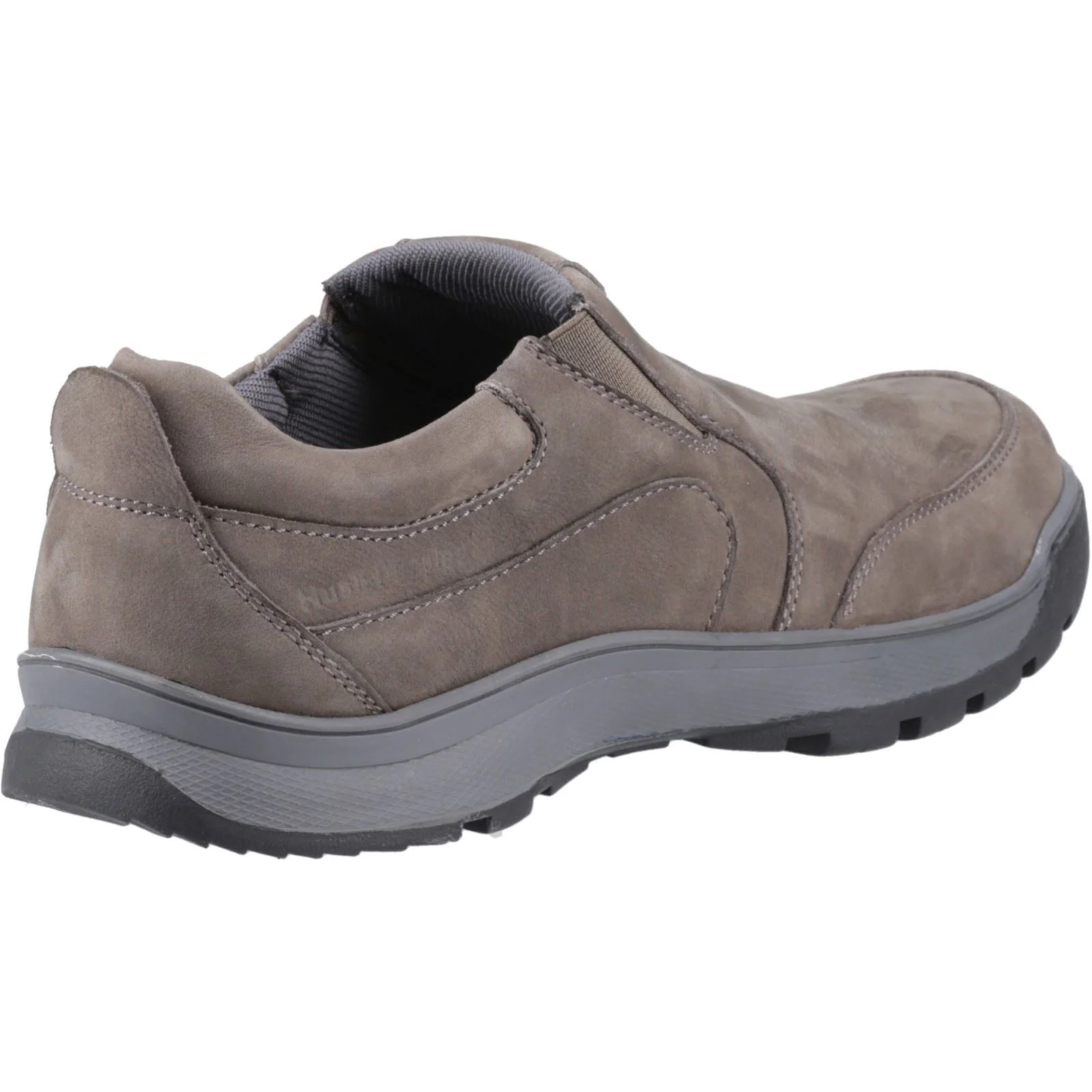 Hush Puppies Jasper Leather Men's Grey Nubuck Moccasins Shoes - Image 2