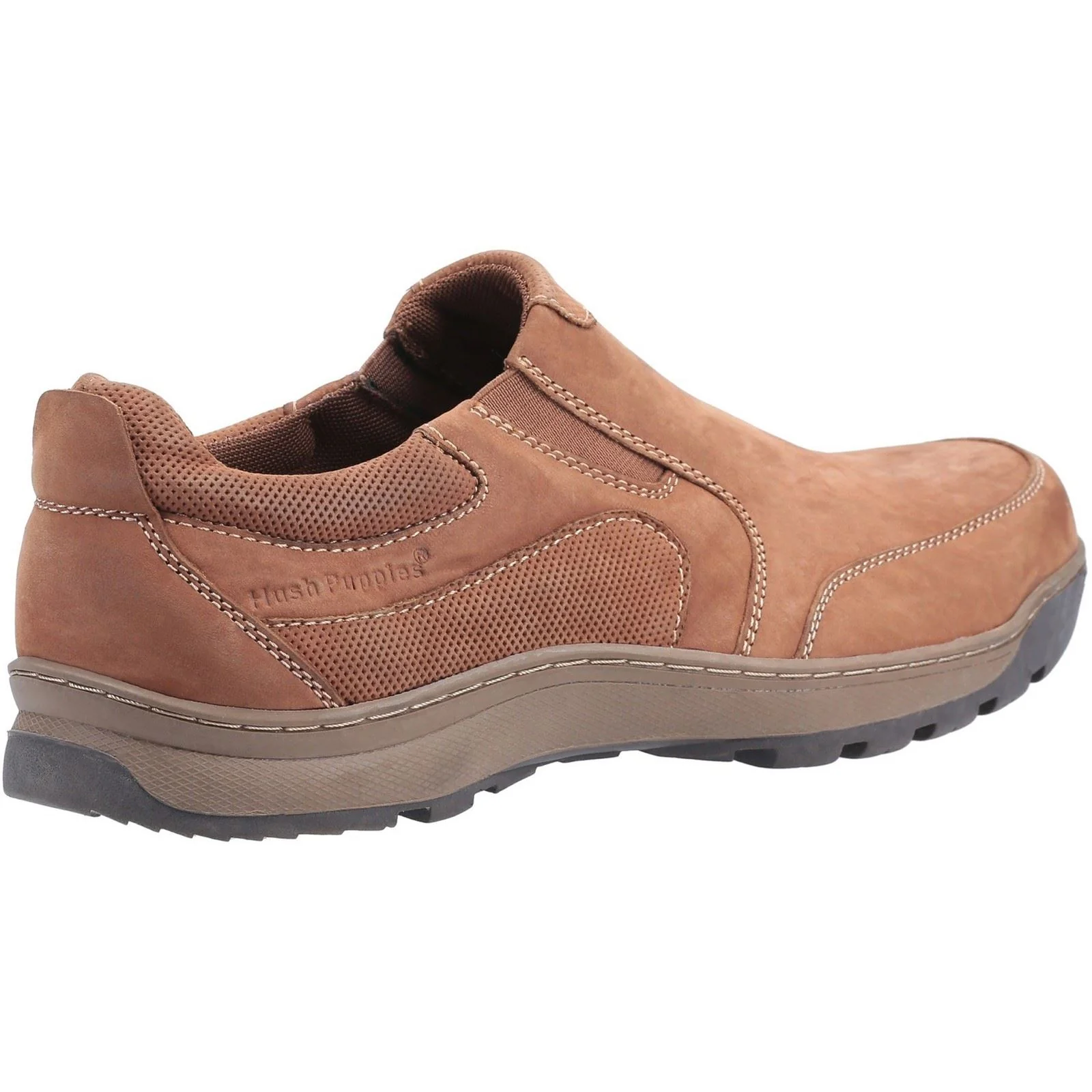 Hush Puppies Men's Jasper Trainer in Tan Nubuck - Image 2