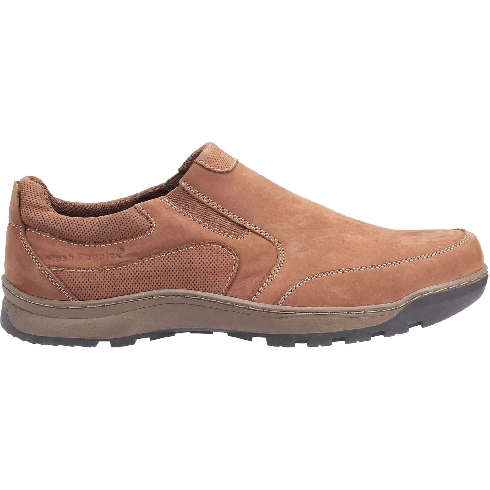 Hush Puppies Men's Jasper Trainer in Tan Nubuck - Image 4