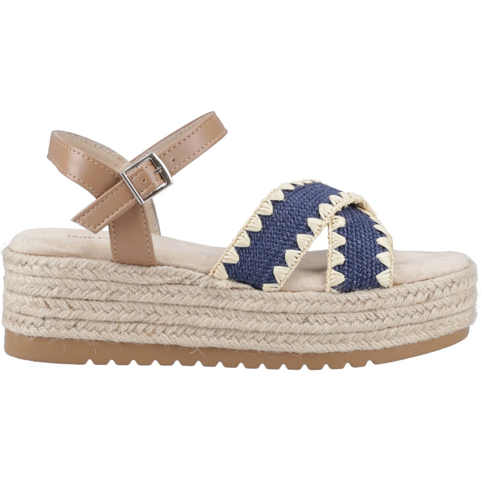 Hush Puppies Jemma Espadrille Polyurethane Women's Navy Sandals - Image 5