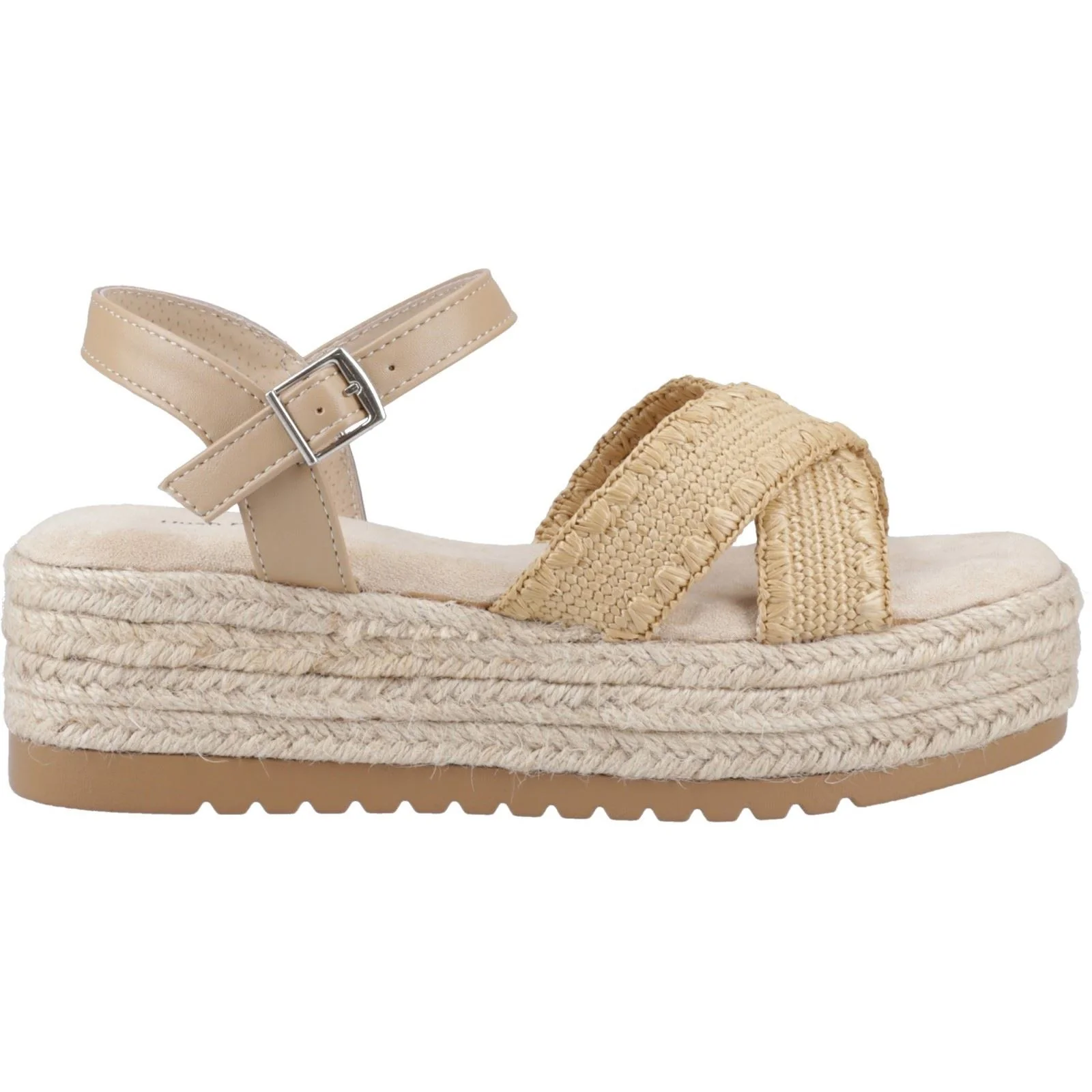 Hush Puppies Jemma Espadrille Polyurethane Women's Tan Sandals - Image 5