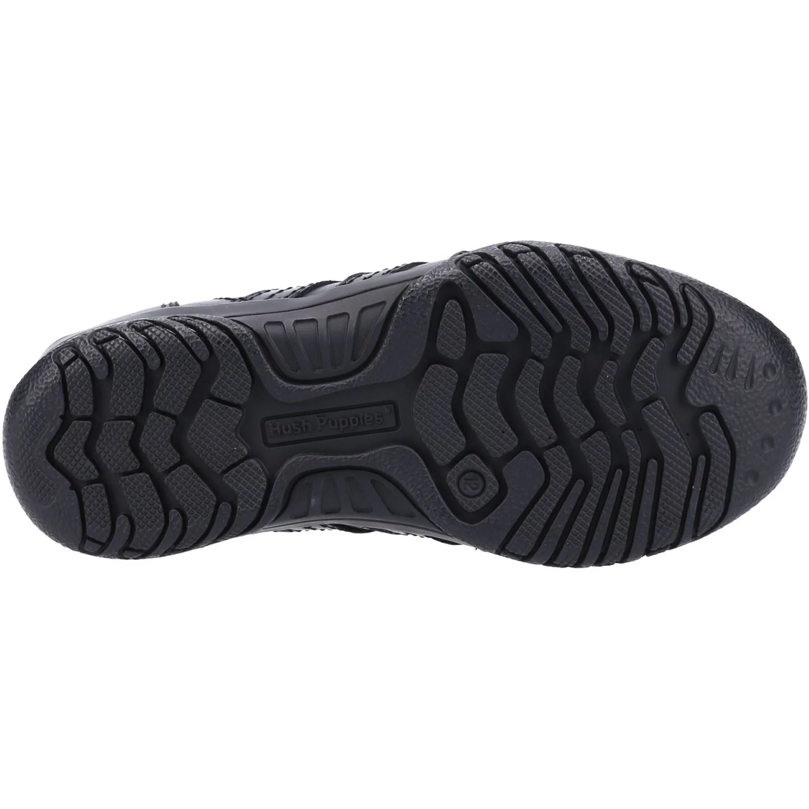 Hush Puppies Jezza 2 Youth Black Leather Lace-Up Shoes - Image 3
