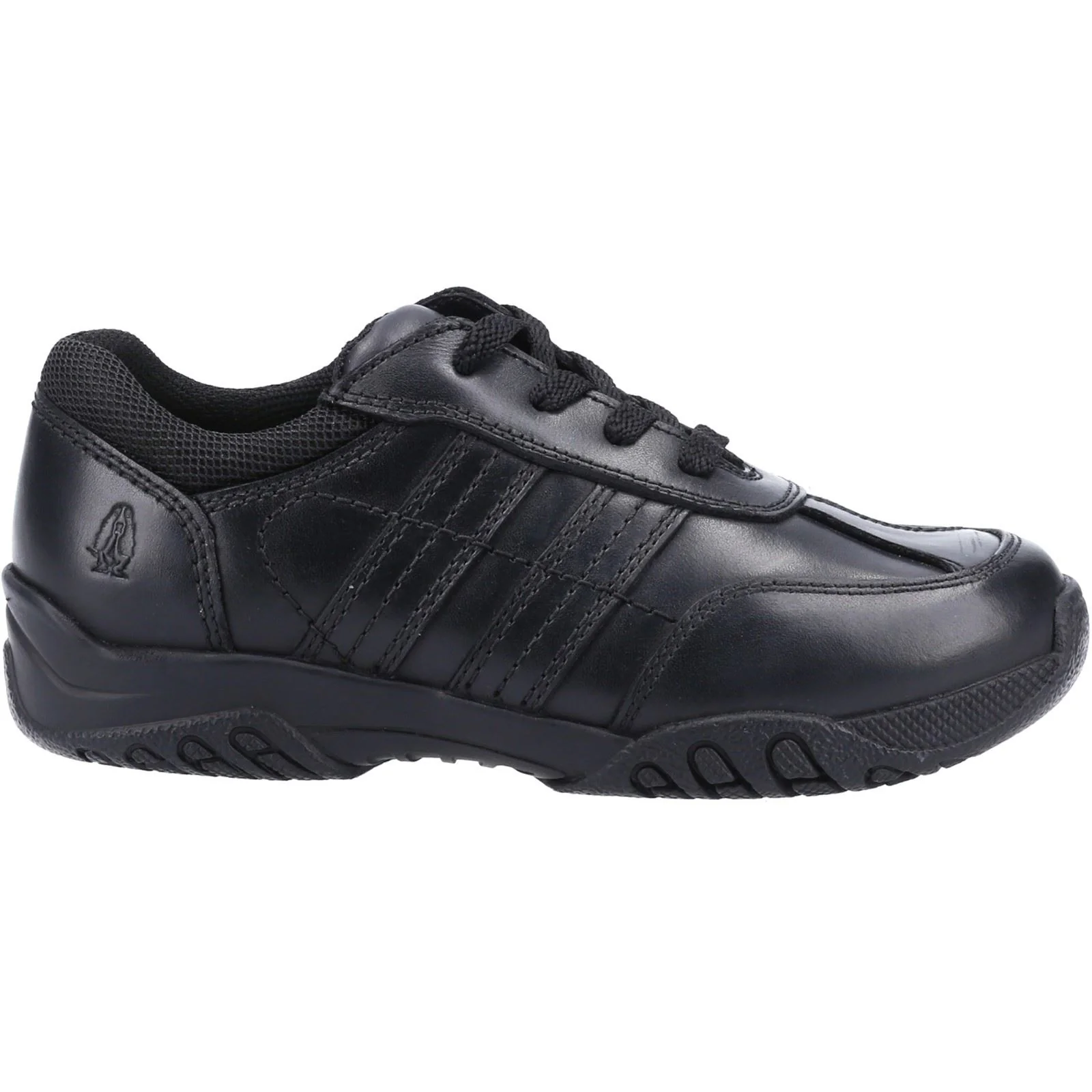 Hush Puppies Jezza 2 Youth Black Leather Lace-Up Shoes - Image 4