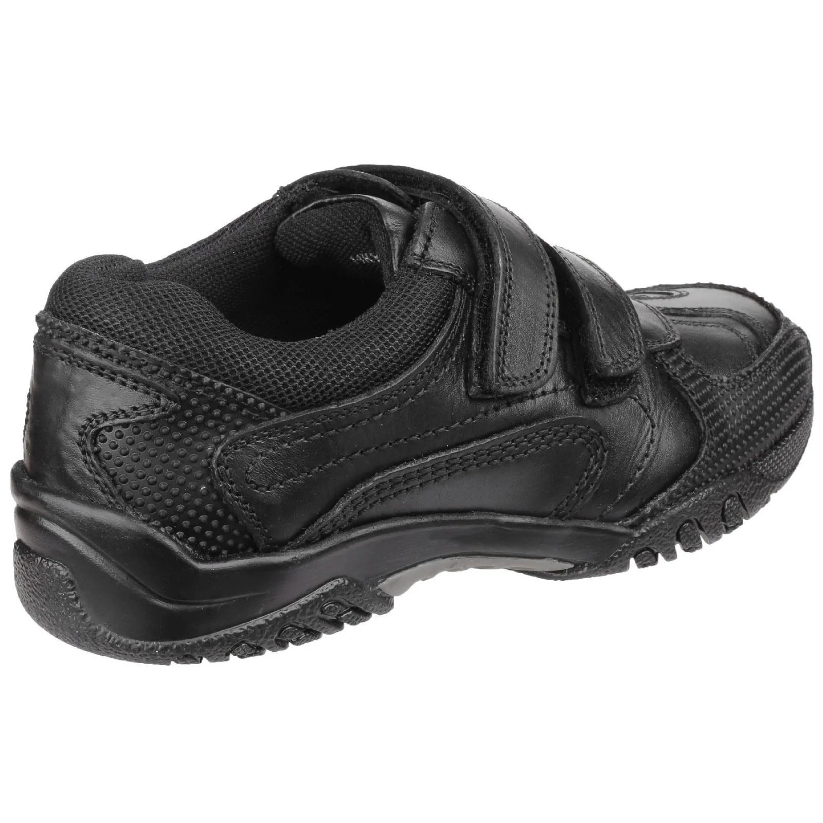 Hush Puppies Jezza Junior Boys Black Leather Loafers - Image 2