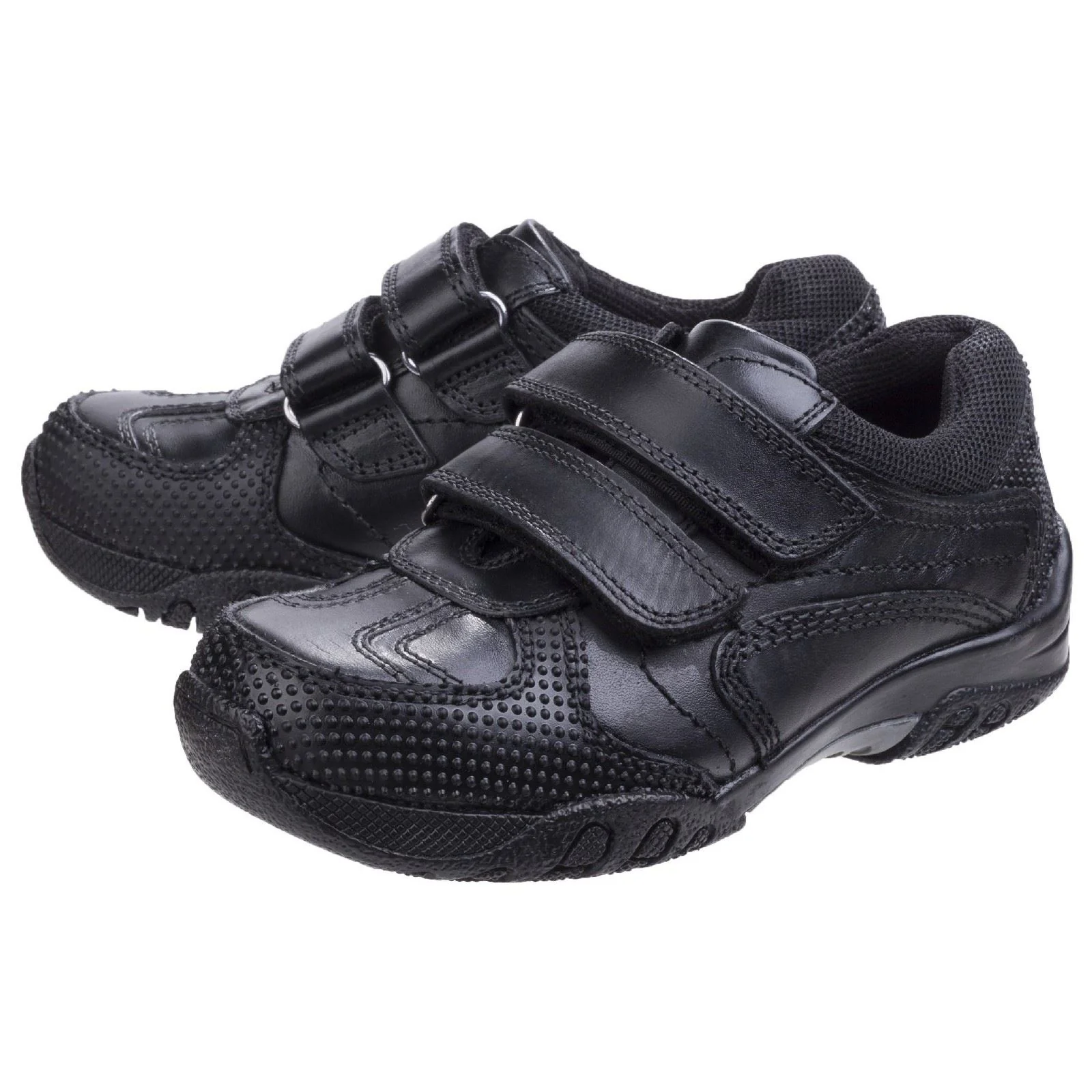 Hush Puppies Jezza Youth Boys Black Leather Loafers - Image 6