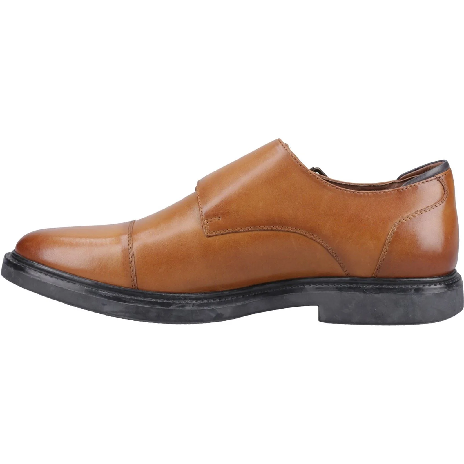 Hush Puppies Kane Leather Men's Tan Double Monk Shoes - Image 4
