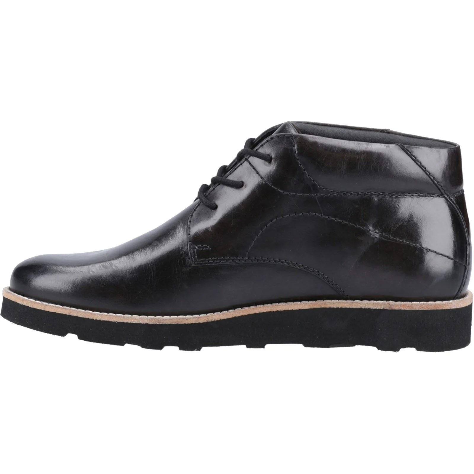Hush Puppies Kennedy Leather Men's Black Boots - Image 4