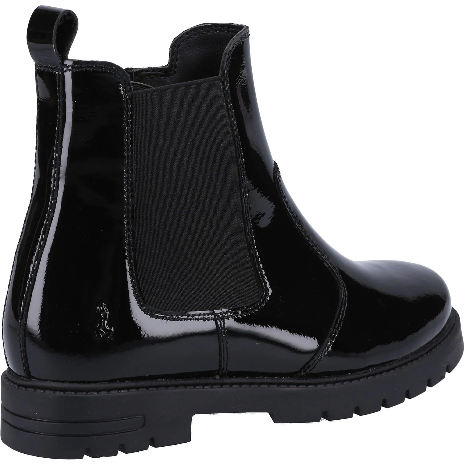 Hush Puppies Laura Patent Leather Junior Black Boots - Image 2