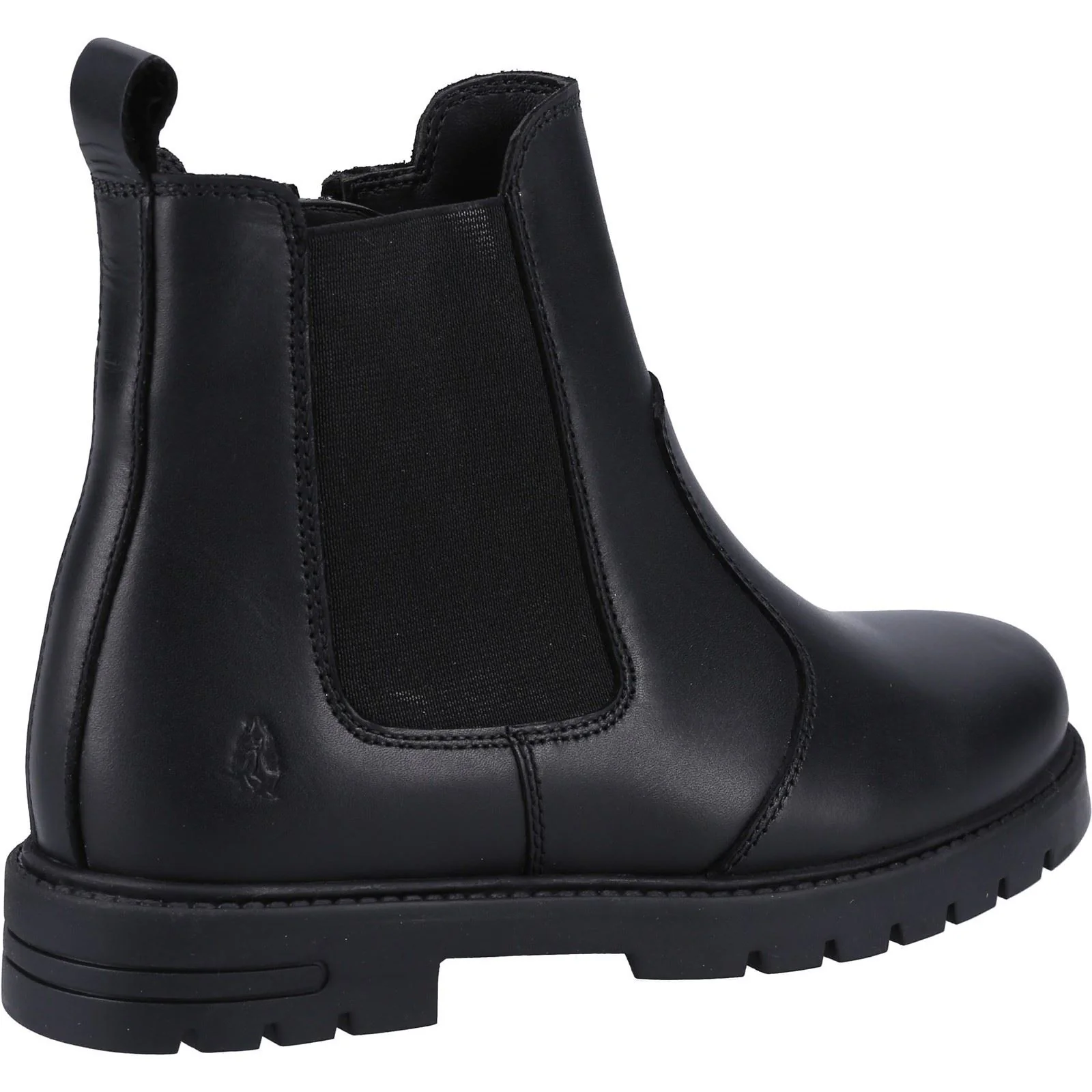 Hush Puppies Laura Leather Youth Black Boots - Image 2