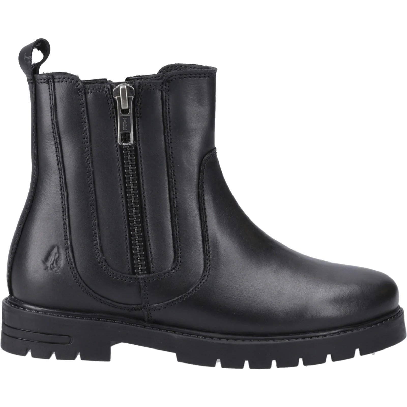 Hush Puppies Liana Leather Junior Black Boots - Image 5