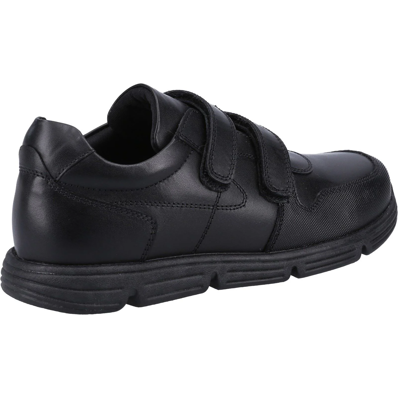 Hush Puppies Lucas Leather Youth Black Shoes - Image 2